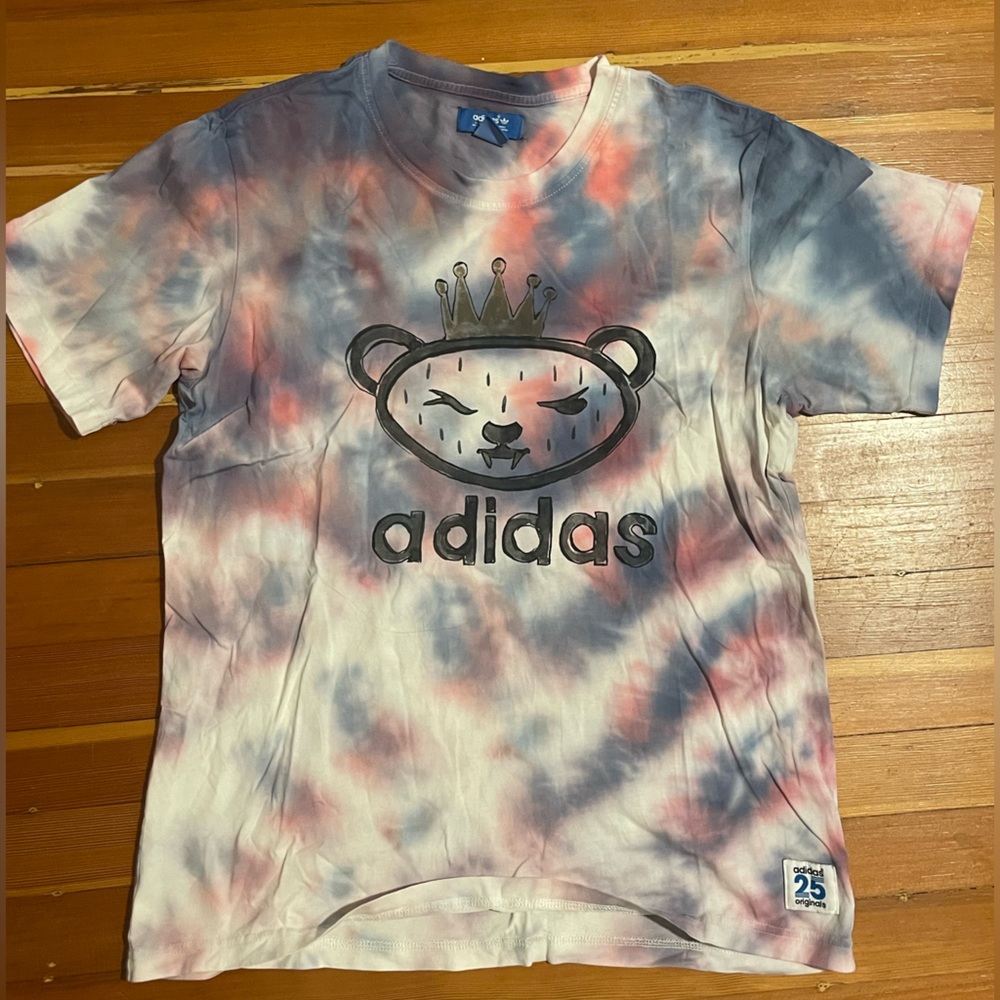 ADIDAS Nigo Bear Tie Dye Tee Sz L
